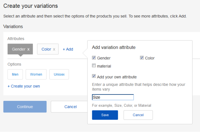 eBay的Listing多属性设置