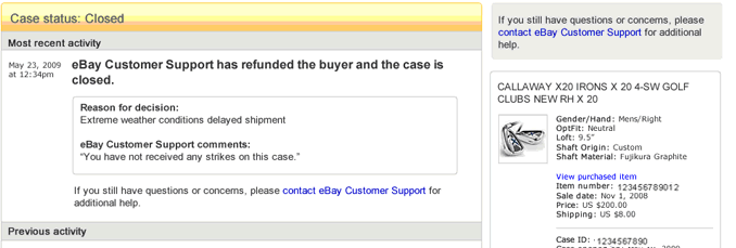eBay“物品与说明不符”纠纷case如何处理？