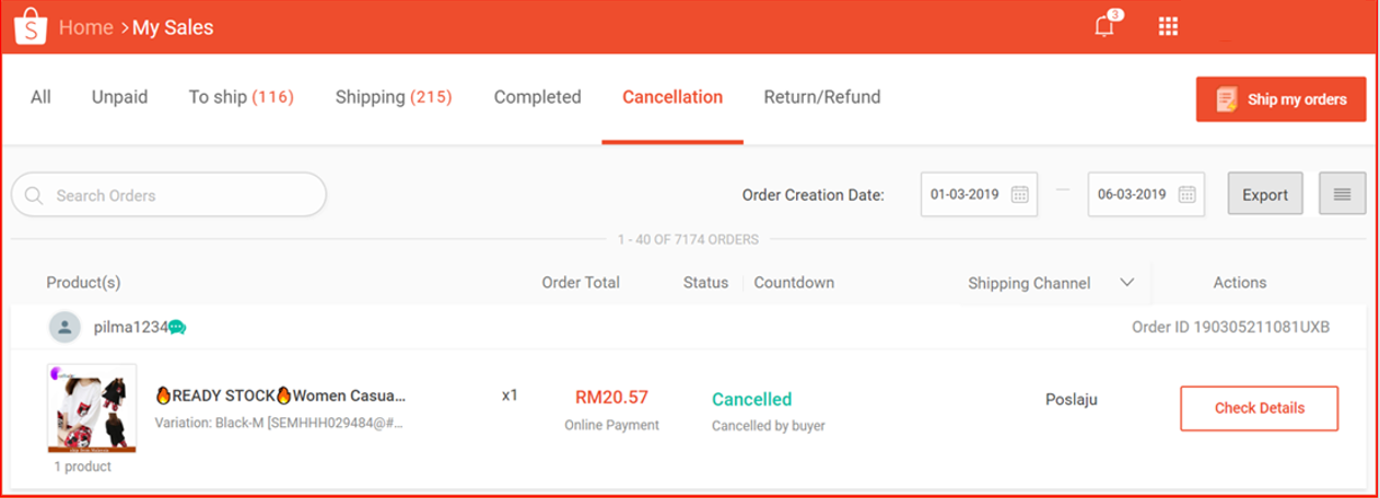 Shopee订单状态概览：Shopee后台的订单有哪些状态？